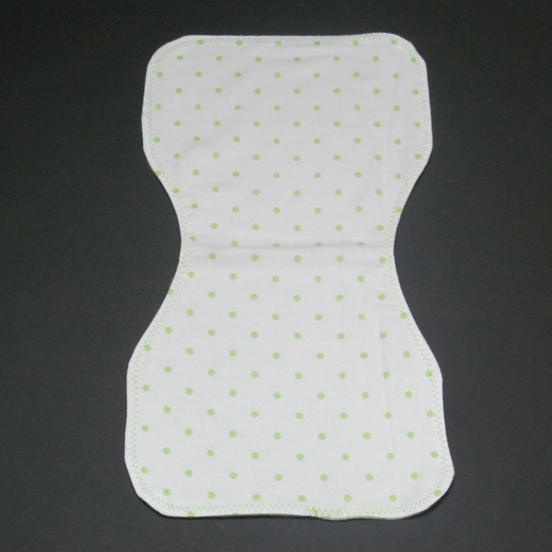 Green Polka Dot Burp Cloths