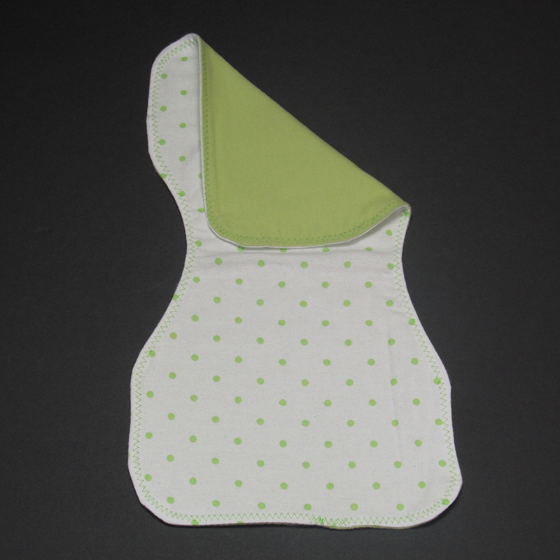 Green Polka Dot Burp Cloths