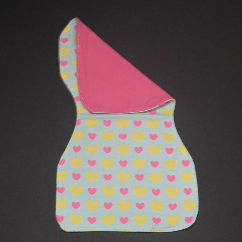 Hearts Burp Cloth