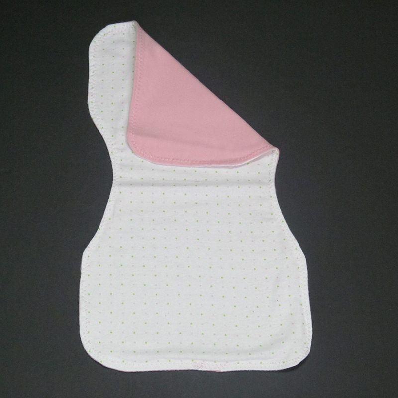 Pink and Green Polka Dots Burpcloth