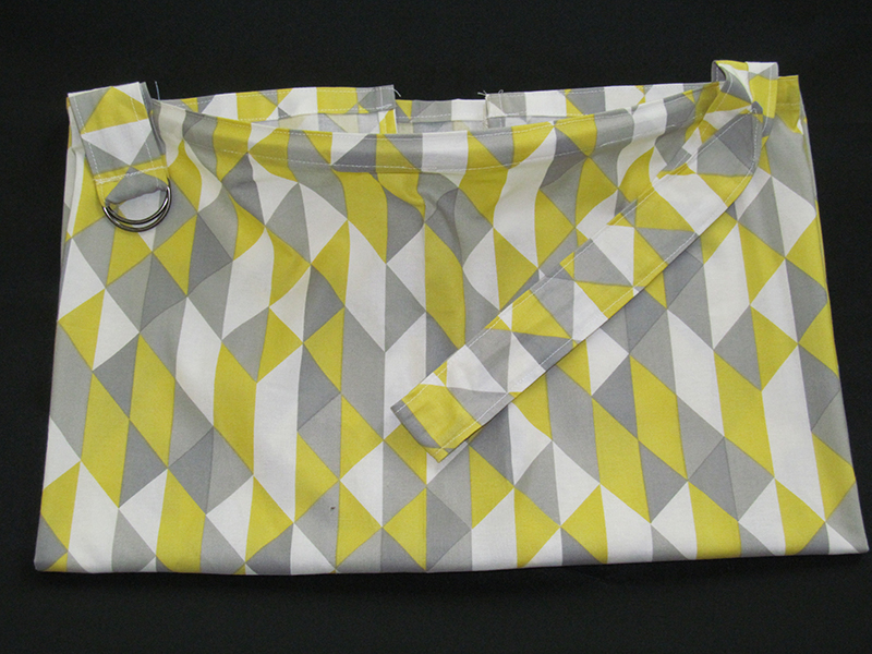 Gray/Yellow Pattern 100% Organic Cotton Nursing Cover