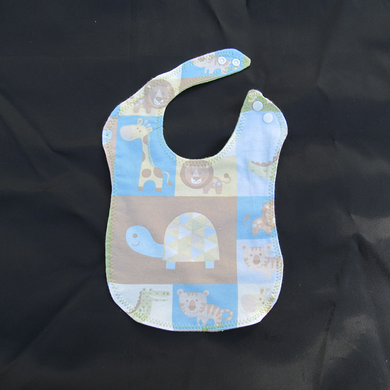 Baby Zoo Patch Contoured Bib