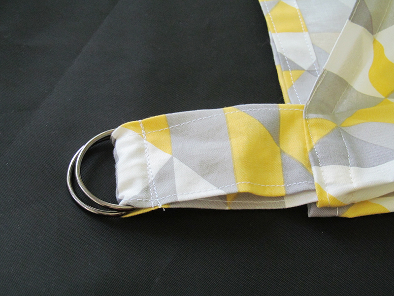 Gray/Yellow Pattern 100% Organic Cotton Nursing Cover
