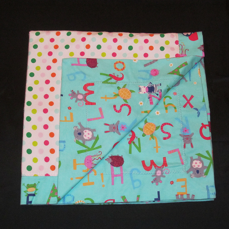Reverse Animal Alphabet Blanket
