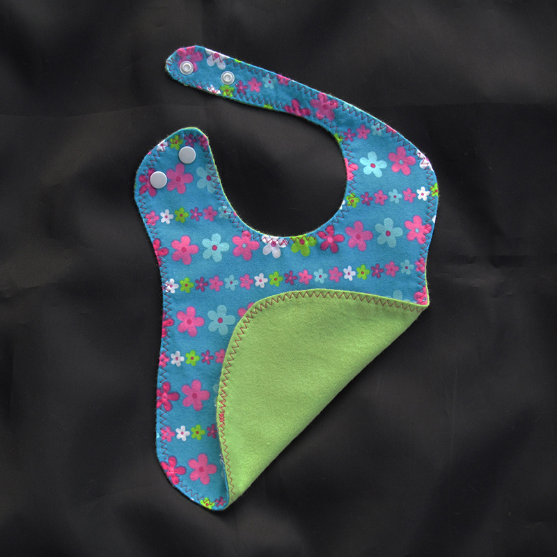 Forget-Me-Not Contoured Bib