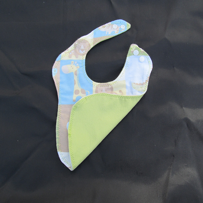 Baby Zoo Patch Contoured Bib