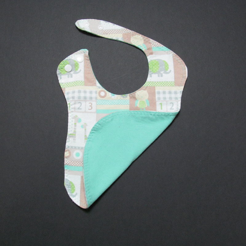 Animal Patchwork Flannel Bib