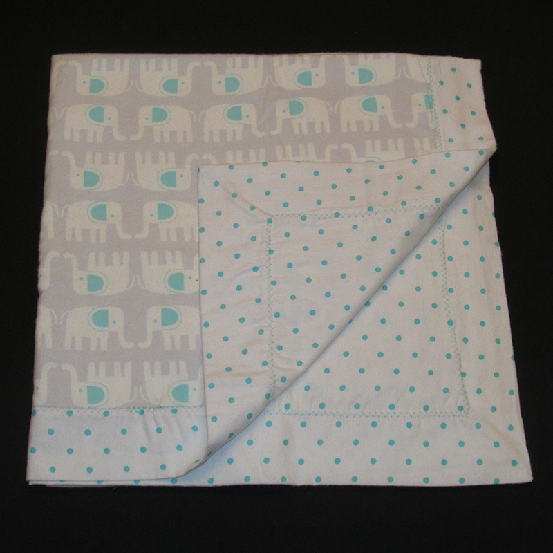 Elephant Faceoff Blanket